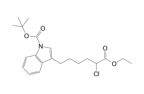Ethyl 6-[1'-(tert-butoxycarbonyl)indol-3'-yl]-2-chlorohexanoate