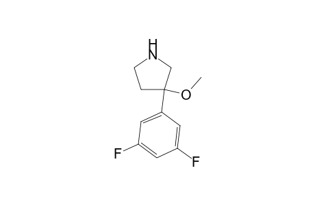 (-)-3-(3,5-difluorophenyl)-3-methoxypyrrolidine