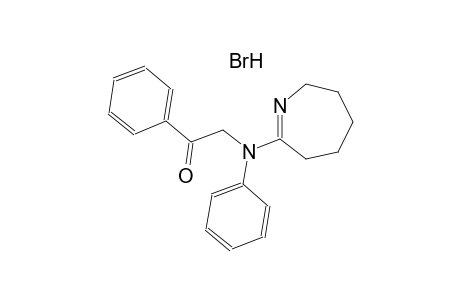 1-phenyl-2-(3,4,5,6-tetrahydro-2H-azepin-7-ylanilino)ethanone hydrobromide