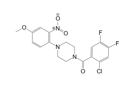 piperazine, 1-(2-chloro-4,5-difluorobenzoyl)-4-(4-methoxy-2-nitrophenyl)-