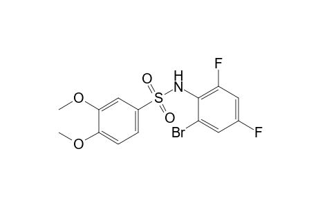 2'-bromo-4',6'-difluoro-3,4-dimethoxybenzenesulfonanilide