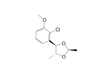 REL-(2S,4R,5R)-4-(2'-CHLORO-3'-METHOXYPHENYL)-2,5-DIMETHYL-1,3-DIOXOLANE