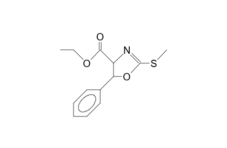 cis-4-Ethoxycarbonyl-2-methylthio-5-phenyl-4,5-dihydro-1,3-oxazole