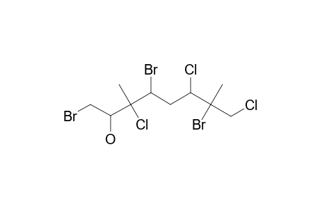 1,4,7-TRIBROMO-3,6,8-TRICHLORO-3,7-DIMETHYLOCTAN-2-OL