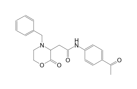 3-morpholineacetamide, N-(4-acetylphenyl)-2-oxo-4-(phenylmethyl)-