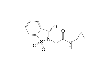 N-cyclopropyl-2-(1,1-dioxido-3-oxo-1,2-benzisothiazol-2(3H)-yl)acetamide