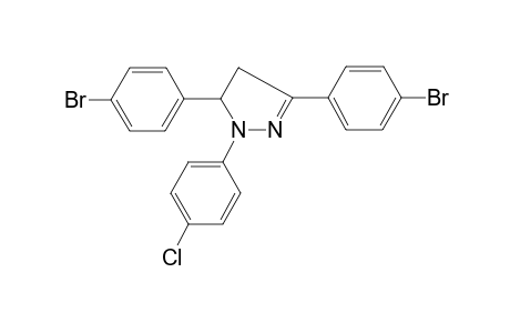 3,5-bis(4-bromophenyl)-1-(4-chlorophenyl)-4,5-dihydro-1H-pyrazole