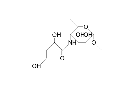 Methyl 4,6-dideoxy-4-([S]-2,4-dihydroxy-butanamido)-A-D-mannopyranoside