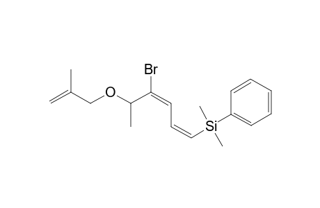 (6Z,8E)-6-Bromo-9-(dimethylphenylsilyl)-2,5-dimethyl-4-oxadnona-1,6,8-triene