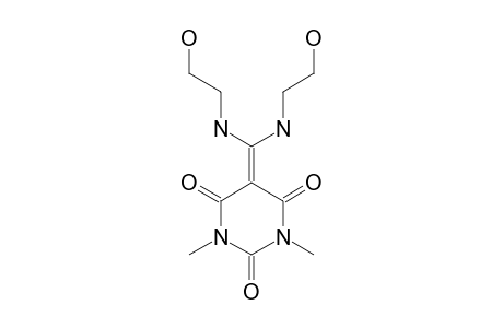 1,3-DIMETHYL-5-(2-HYDROXYETHYLAMINOMETHYLIDENE)-PYRIMIDINO-2,4,6(1H,3H)-TRIONE