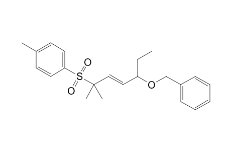 (E)-5-Benzyloxy-2-methyl-2-tosyl-3-heptene