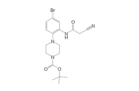 N-(2-(4-tert-butoxycarbonyl-piperazin-1-yl)-5-bromophenyl)-2-cyanoacetamide
