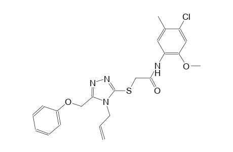 2-{[4-allyl-5-(phenoxymethyl)-4H-1,2,4-triazol-3-yl]sulfanyl}-N-(4-chloro-2-methoxy-5-methylphenyl)acetamide
