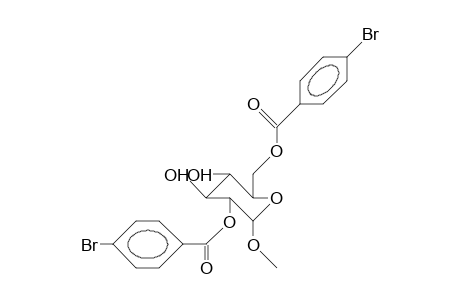 Methyl 2,6-bis(O-[4-bromo-benzoyl]).alpha.-D-glucopyranoside