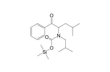 Trimethylsilyl (4-methyl-1-oxo-1-phenylpentan-2-yl)(2-methylpropyl)carbamate