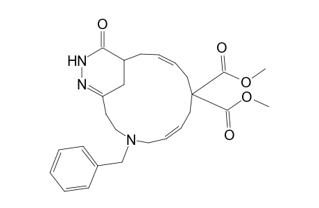 Dimethyl 4-benzyl-15-oxo-4,6,17-triazabicyclo[12.3.1]octadeca-1(17),6,11-triene-9,9-dicarboxylate