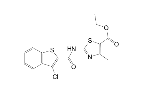 ethyl 2-{[(3-chloro-1-benzothien-2-yl)carbonyl]amino}-4-methyl-1,3-thiazole-5-carboxylate