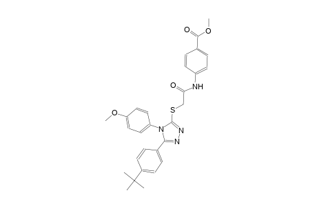 methyl 4-[({[5-(4-tert-butylphenyl)-4-(4-methoxyphenyl)-4H-1,2,4-triazol-3-yl]sulfanyl}acetyl)amino]benzoate