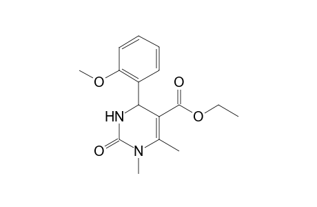 2-keto-6-(2-methoxyphenyl)-3,4-dimethyl-1,6-dihydropyrimidine-5-carboxylic acid ethyl ester