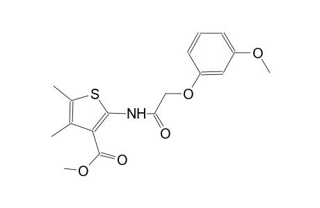 methyl 2-{[(3-methoxyphenoxy)acetyl]amino}-4,5-dimethyl-3-thiophenecarboxylate
