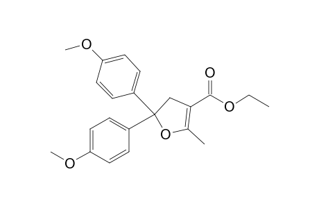 2,2-bis(4-methoxyphenyl)-5-methyl-3H-furan-4-carboxylic acid ethyl ester