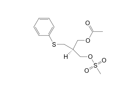 (S)-3-[(Methylsulfonyl)oxy]-2-[(phenylsulfanyl)methyl]propylacetate