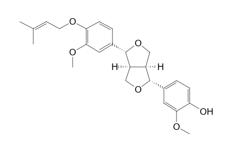 4-[(3R,3aS,6R,6aS)-6-[3-methoxy-4-(3-methylbut-2-enoxy)phenyl]-1,3,3a,4,6,6a-hexahydrofuro[3,4-c]furan-3-yl]-2-methoxy-phenol