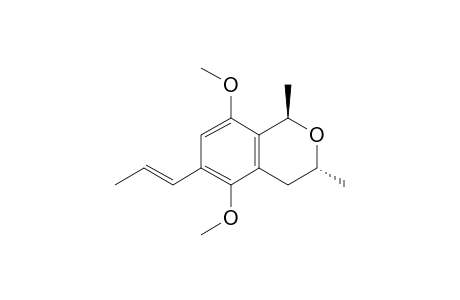 (1R,3R)-5,8-Dimethoxy-1,3-dimethyl-6-((E)-propenyl)-isochroman