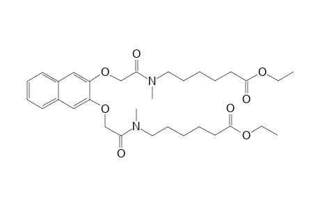 Hexanoic acid, 6,6'-[2,3-naphthalenediylbis[oxy(1-oxo-2,1-ethanediyl)(methylimino)]]bis-, diethyl ester