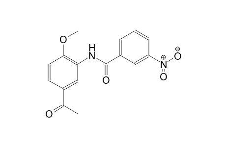 benzamide, N-(5-acetyl-2-methoxyphenyl)-3-nitro-