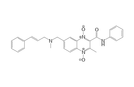 (E)-3-Methyl-7(6)-[(N-methyl-3-phenyl-2-propenylamino)methyl]-N-phenylquinoxaline-2-carboxamide1,4-dioxide