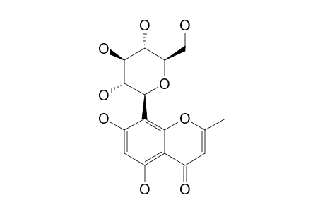 ISOBIFLORIN;5,7-DIHYDROXY-2-METHYLCHROMONE-8-C-BETA-D-GLUCOPYRANOSIDE