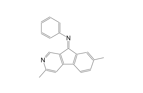 Indeno[2,1-c]pyridine, 3,7-dimethyl-9-phenylimino-
