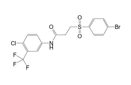 propanamide, 3-[(4-bromophenyl)sulfonyl]-N-[4-chloro-3-(trifluoromethyl)phenyl]-