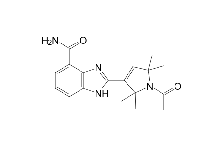 2-(1-Acetyl-2,2,5,5-pentamethyl-2,5-dihydro-1H-pyrrol-3-yl)-1H-benzimidazol-4-carboxylic acid Amide