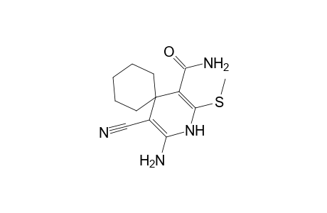 3-Azaspiro[5.5]undeca-1,4-diene-1-carboxamide, 4-amino-5-cyano-2-methylsulfanyl-