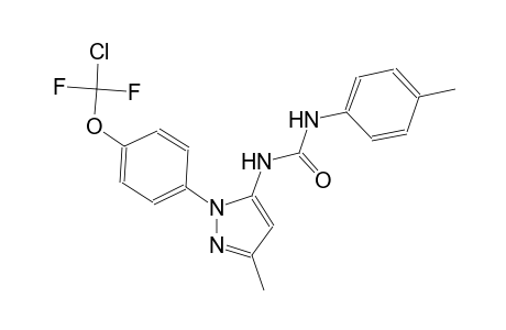 urea, N-[1-[4-(chlorodifluoromethoxy)phenyl]-3-methyl-1H-pyrazol-5-yl]-N'-(4-methylphenyl)-