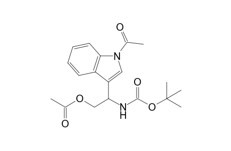 2-(1-Acetylindol-3-yl)-2-tert-butoxycarbonylaminoethyl acetate