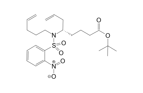 (+)-(S)-tert-butyl 5-(2-nitro-N-(pent-4-enyl)phenylsulfonamido)oct-7-enoate