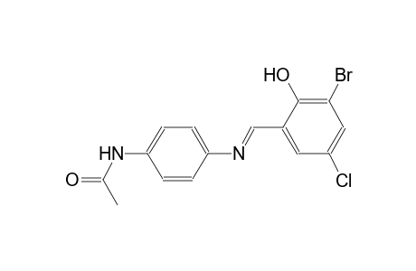 acetamide, N-[4-[[(E)-(3-bromo-5-chloro-2-hydroxyphenyl)methylidene]amino]phenyl]-