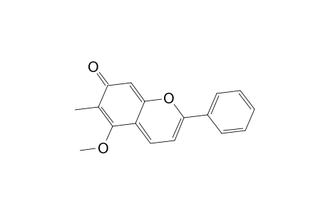 7H-1-Benzopyran-7-one, 5-methoxy-6-methyl-2-phenyl-