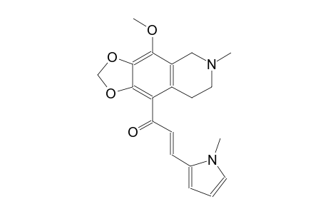 (2E)-1-(4-methoxy-6-methyl-5,6,7,8-tetrahydro[1,3]dioxolo[4,5-g]isoquinolin-9-yl)-3-(1-methyl-1H-pyrrol-2-yl)-2-propen-1-one