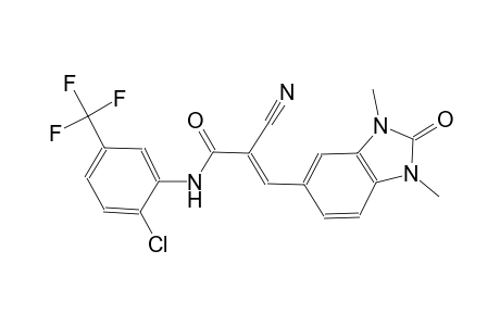 (2E)-N-[2-chloro-5-(trifluoromethyl)phenyl]-2-cyano-3-(1,3-dimethyl-2-oxo-2,3-dihydro-1H-benzimidazol-5-yl)-2-propenamide