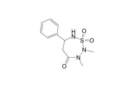 2,3-Dimethyl-4-oxo-6-phenylhexahydro-1,2,3,7-thiatriazepin-1,1-dioxide