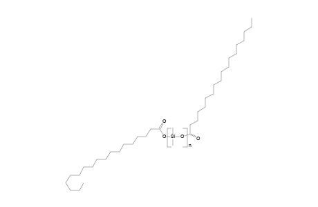 Omega,Omega-distearyloxy-poly(dimethylsiloxane); end groups