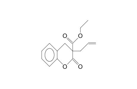 3-Allyl-3-ethoxycarbonyl-3,4-dihydro-benzo-A-pyrone