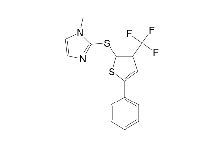 2-(1-METHYLIMIDAZOL-2-YL-MERCAPTO)-5-PHENYL-3-TRIFLUOROMETHYL-THIOPHENE