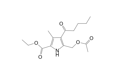 Pyrrole-2-carboxylic acid, 5-acetoxymetyl-3-methyl-4-(1-oxopentyl)-, ethyl ester