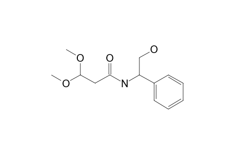N-(2-hydroxy-1-phenyl-ethyl)-3,3-dimethoxy-propionamide