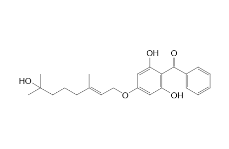 [2,6-dihydroxy-4-[(E)-7-hydroxy-3,7-dimethyl-oct-2-enoxy]phenyl]-phenyl-methanone